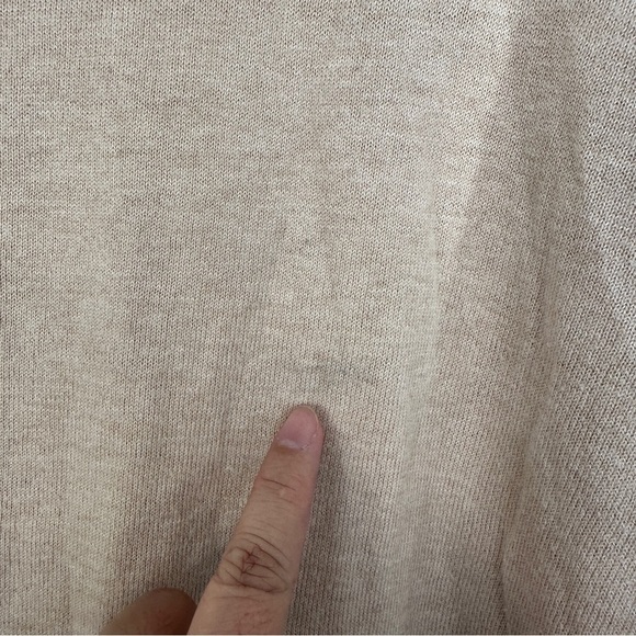 J. Mclaughlin Sweater Mens XL Cashmere Blend Crewneck Pullover Brown Tan - Picture 11 of 12